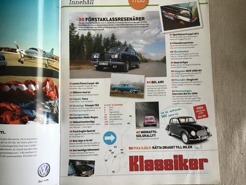 KLASSIKER NR 7 2008 MIDNATTSSOLSRALLYT,NASH,DKW,OPEL REKORD COUPE.BIL VARUTRÄSK