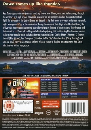 Red Dawn / Röd gryning (1984) John Milius med Patrick Swayze, Charlie Sheen