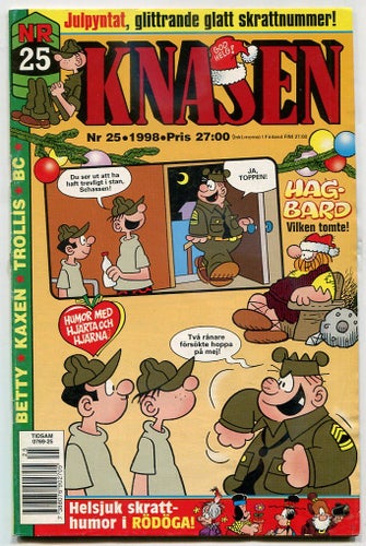 Knasen 1998 nr 25 Hagbard, Rödöga, Fröbergs, Kaxen, Betty