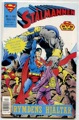 Superman / Stålmannen 1988 Nr 2 art by John Byrne