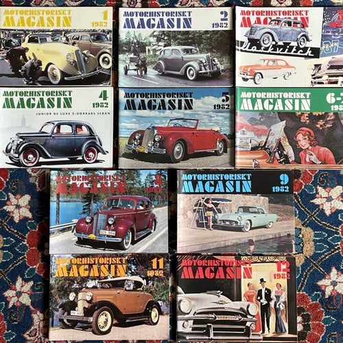 10 x Motorhistoriskt Magasin 1982 - alla utom en