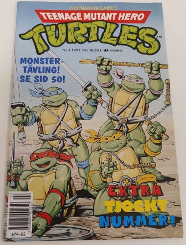 Teenage Mutant Hero Turtles nr 2 1991 / VF/NM