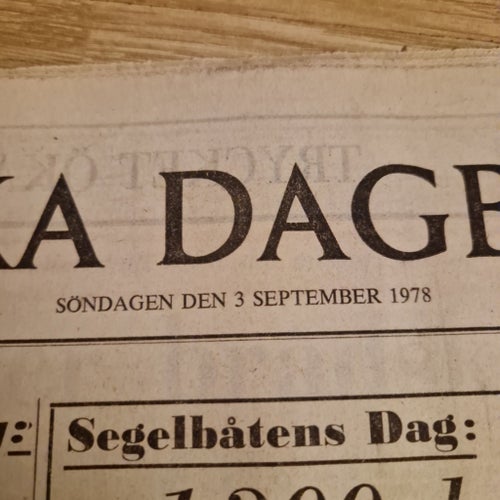 Svenska Dagbladet Söndagen den 3 september 1978