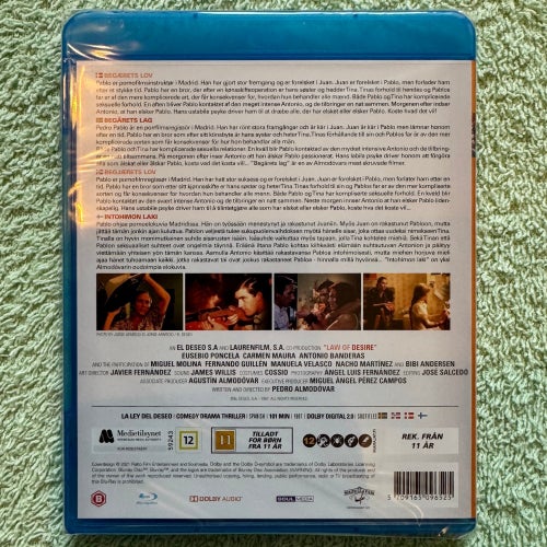 Law of Desire, Blu-ray - Antonio Banderas, Pedro Almodóvar - 5709165096525