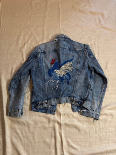 LVC Levis Vintage Clothing Jacket 70505 model with rooster embroidery