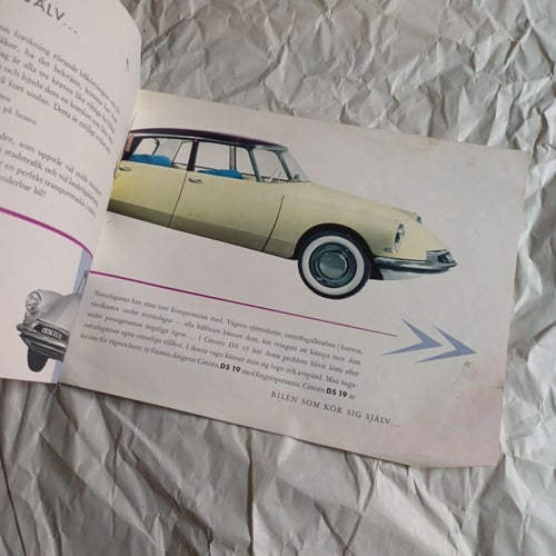 Citroen DS 19, broschyr