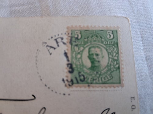 FIN STÄMPEL ÅRE 1916