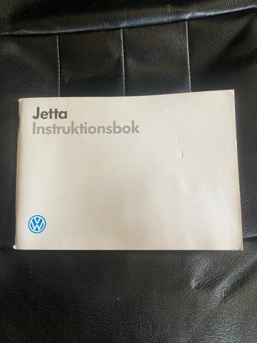 Volkswagen Jetta -88 instruktionsbok
