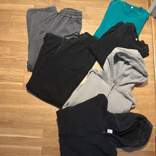 Washed Träningskläder Unisex Oversize storlek M