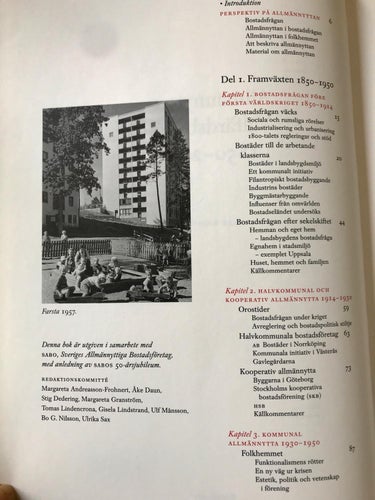 ALLMÄNNYTTAN Välfärdsbygge 1850-2000 Klas Ramberg 2000