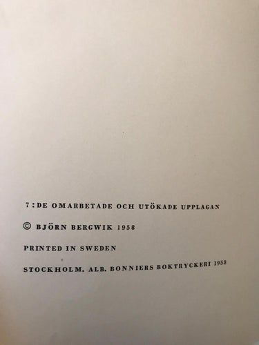FÖRGASARMOTORER 2 Motorreparationer Björn Bergwik 1958
