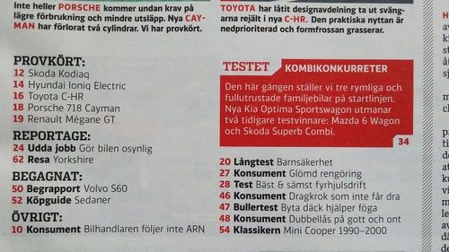 Vi Bilägare nr 17 2016: Porsche 718 Cayman, Skoda Superb, Kia Optima, Mazda 6