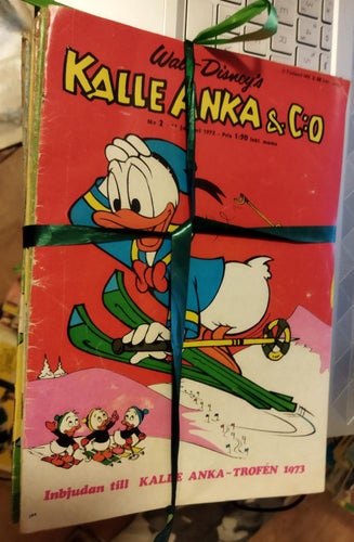 Samling Walt Disney's Kalle Anka & Co 1973 flera nummer 17 styck