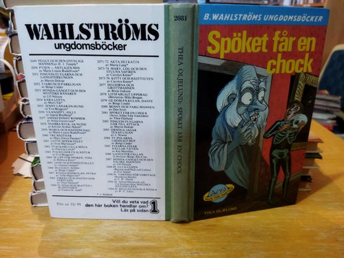 Spöket får en chock Thea Oljelund, Wahlströms ungdomsböcker 2081, Very Fine+