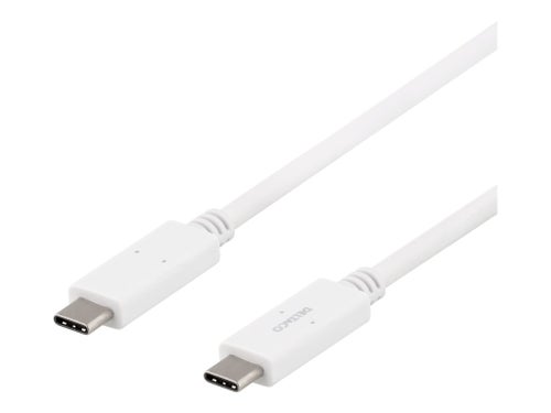 Deltaco USB Typ C 1m vit 2st