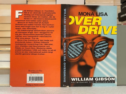 Mona Lisa Overdrive av William Gibson, bok, Very Good plus