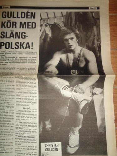 Idrottsbladet nr43 1980 Frank Andersson brottning