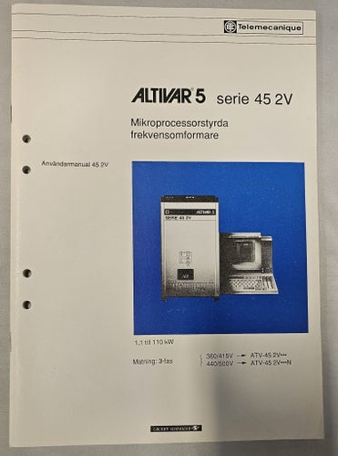 ALTIVAR 5 serie 45 2V Användarmanual
