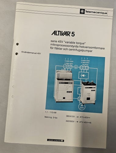 ALTIVAR 5 serie 45 2V Användarmanual