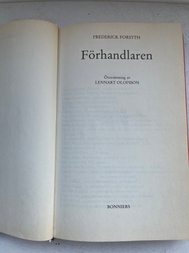 Förhandlaren av Frederick Forsyth (Klassisk thriller)