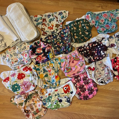 16 tygblöjor och inlägg (AlvaBaby pocket)