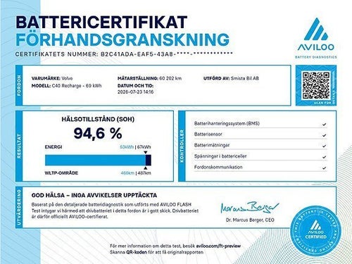 Volvo C40 Recharge, 238hk, 2024