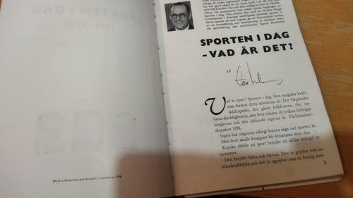 Sporten i dag Nacka Skoglund. Bok. Good plus