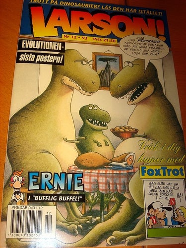 LARSON (svensk) NY OLÄST Nr 12 1993 !! POSTER