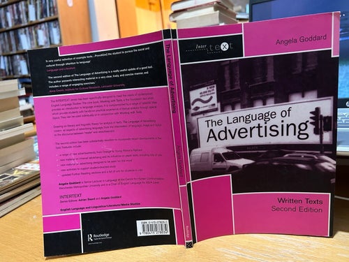 The Language of Advertising by Angela Goddard, bok, Very Good plus, N