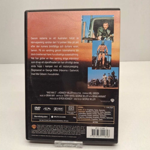 Mad Max 2 - Region 2, DVD-Film, Svensk text, Fint skick