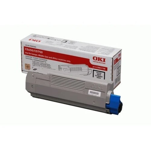 NY! OKI Toner C5650 / C5750 Svart 8000 sidor p/n 43865708 ink moms