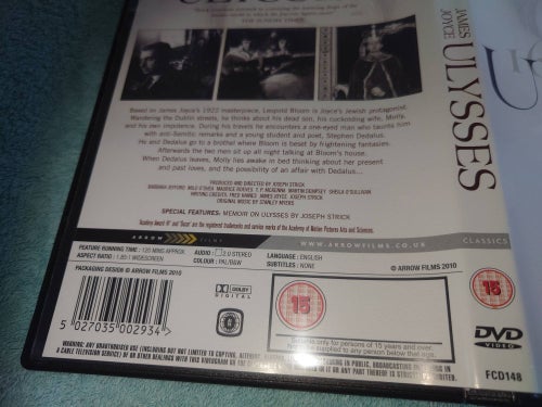 Ulysses (DVD, James Joyce), av Joseph Strick