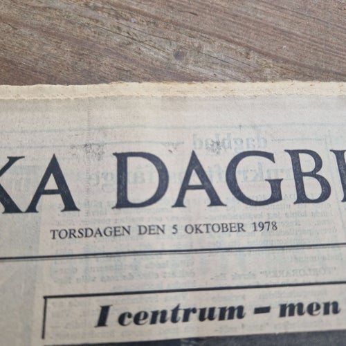 Svenska Dagbladet från 1978