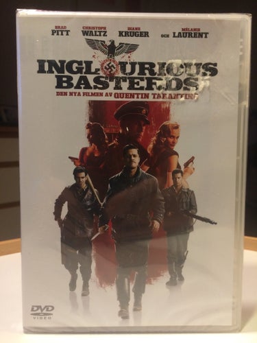DVD - INGLOURIOUS BASTERDS - (PITT/WALTZ/REGI: QUENTIN TARANTINO) NY/INPLASTAD