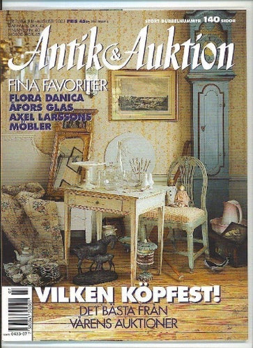 Antik & Auktion 7-8/2001 - Åfors glasbruk, Flora Danica m m