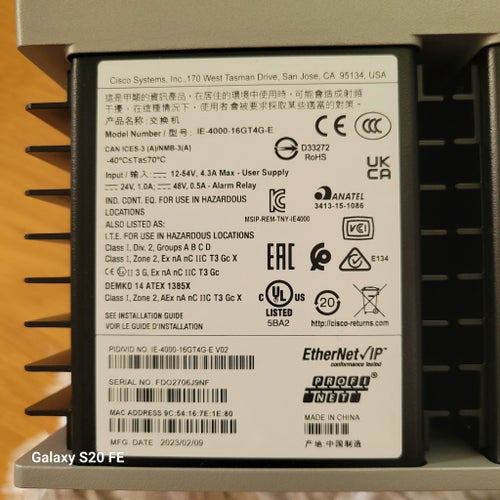 Cisco IE-4000-16GT4G-E