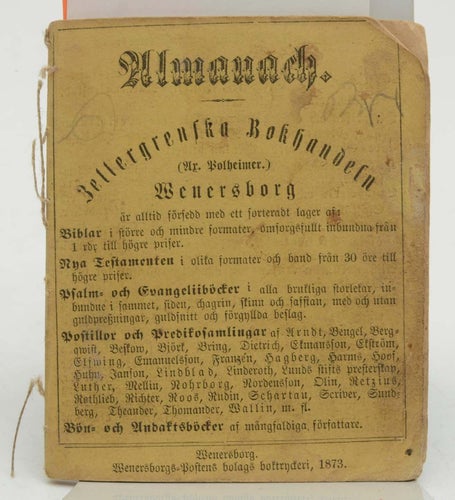 Almanach för året efter frälsarens Christi födelse 1875. Till Stockholms horizon