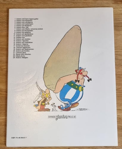 Asterix och det stora bygrälet utgiven 1980