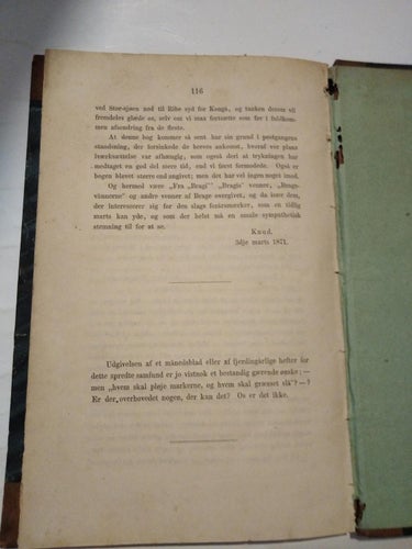 Fra Bragi digte fra Svend Trest. bok, inbunden. 1871 Good