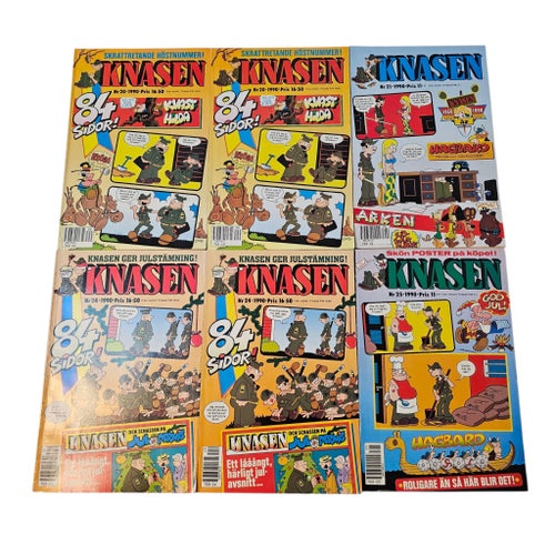 Knasen Serietidningar - 10 st 1990-1991