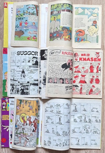 Lilla Lotta och Plutten, Don Martin, Familjen Flinta ,9 st.