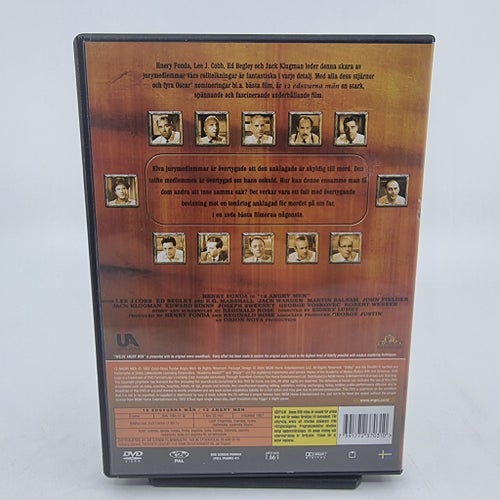 12 Edsvurna Män / 12 Angry Men (1957) Henry Fonda - MGM Utgåva