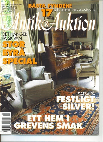 Antik & Auktion 11/2001 - Stenskivor, Karin Björquist, Gustaf Möllenborg m m