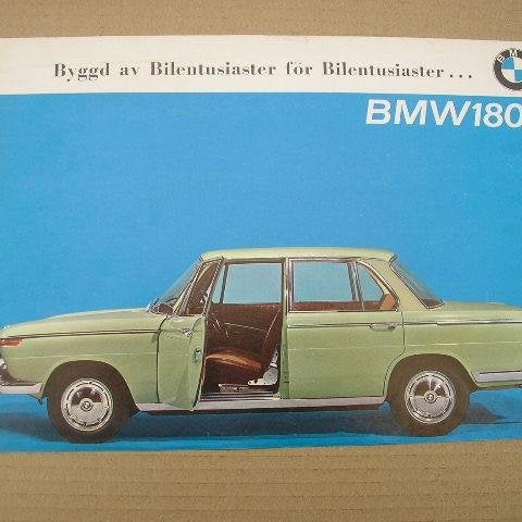 Försäljningsblad BMW 1800