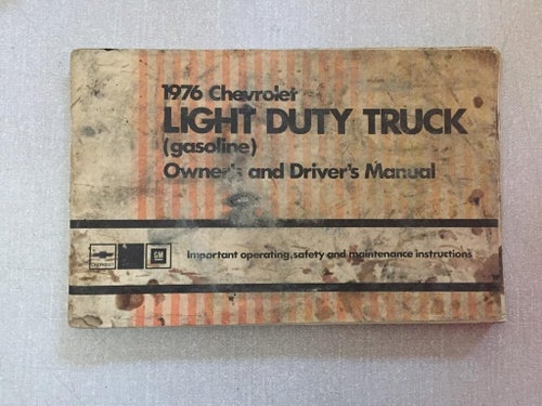 1976 Chevrolet Light Duty Truck Owner's & Driver's Manual