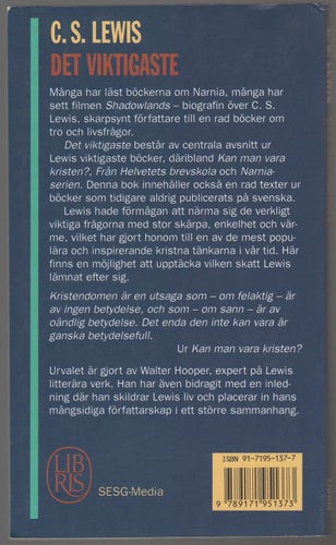 Det viktigaste / C. S. Lewis; i urval av Walter Hooper