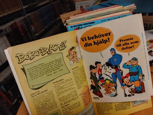 Bobo 1985 nr 5. Very Fine plus. Monika Enbuske Johan Ekström Ann Jonsson