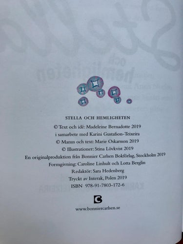 STELLA OCH HEMLIGHETEN Madeleine Bernadotte mfl 2019