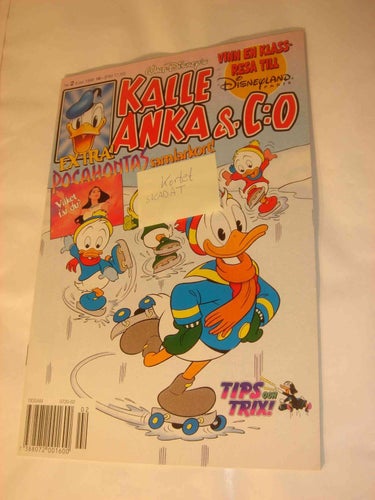 KALLE ANKA & Co tidning 1996 2 NY OLÄST (POCAHONTAS KORT)