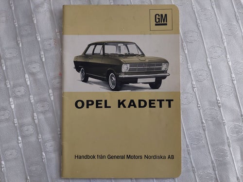 Opel Kadett 1967 Instruktionsbok